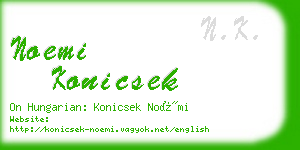 noemi konicsek business card